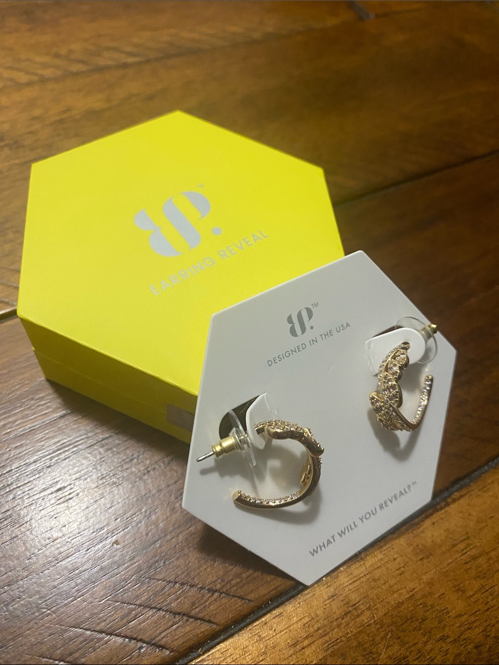 Bomb Party OG Originals Earrings - Lab Created Peach Sapphire Gold Plating